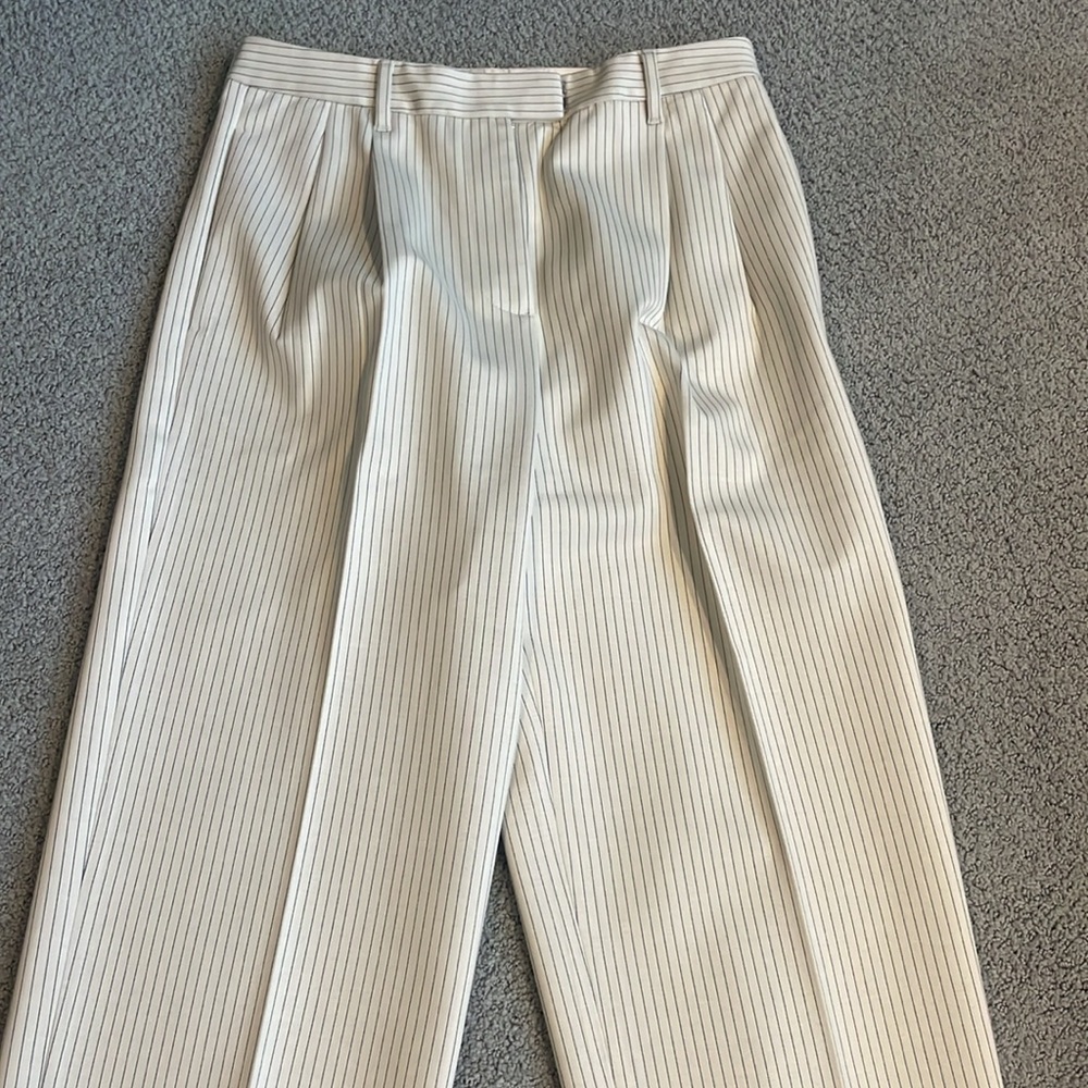 rag & bone Cream Striped Pants - Picture 3 of 7
